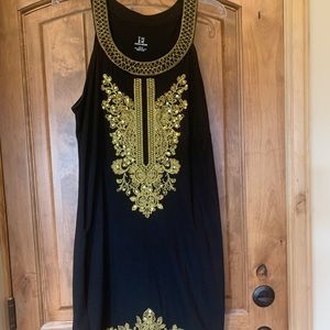 Black/ gold dressy dress
